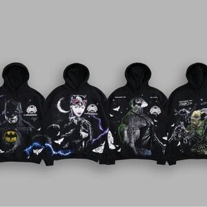 NEW Darc Sport x BATMAN [XL] "SIDE-BY-SIDE" BISHOP HOODIE BOX SET IN BLACK XL
